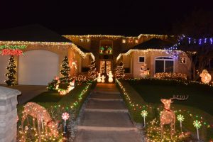 Candy Cane Lane or Cindy Lane Homes Christmas Lights Clovis CA. 93611